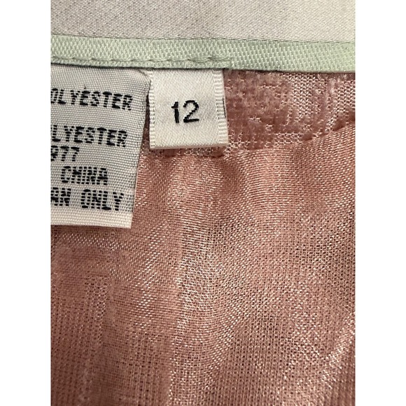 Serafina Jacket Womens 12 Pink Floral Jacquard Faux Fur Rhinestone Button Peplum - Picture 13 of 16